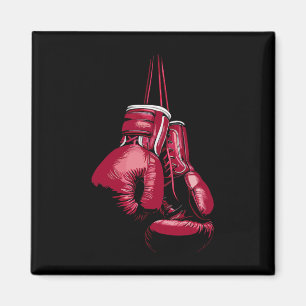 Kickboxing Boxing Lover Boxer Vintage Boxing Glove Magnet