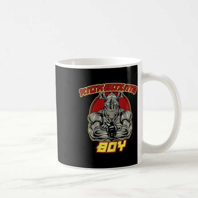 Kickboxing Boy Martial Arts  Coffee Mug (Right)