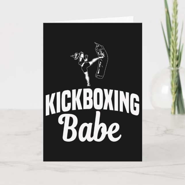 Kickboxing Bybe Kickboxer Karate Boxing Mma Fighte Card (Front)