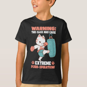 Kickboxing Cat For Men Women Kids T-Shirt