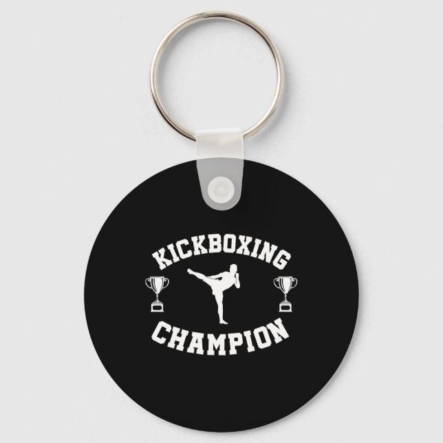 Kickboxing Champion  Key Ring (Front)