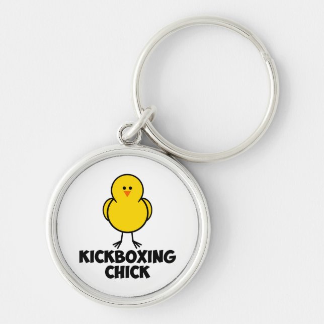 Kickboxing Chick Key Ring (Front)