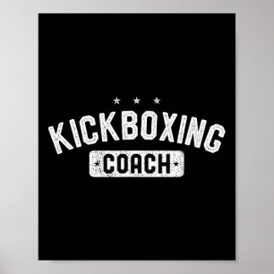 Kickboxing Coach Vintage Kickboxing Poster
