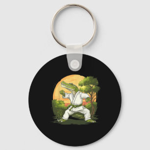 Kickboxing Crocodile Taekwondo Karate Mma Funny Ma Key Ring