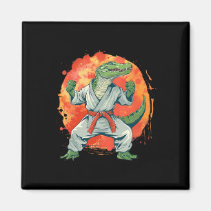 Kickboxing Crocodile Taekwondo Karate Mma Funny Ma Magnet