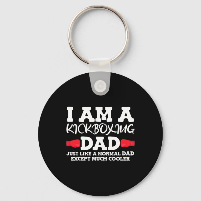 Kickboxing Dad  Key Ring (Front)