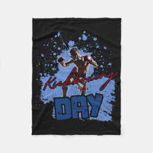 Kickboxing Day Fleece Blanket
