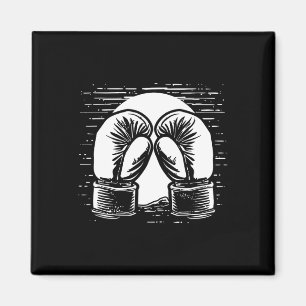 Kickboxing Drawing Self-defense  Magnet