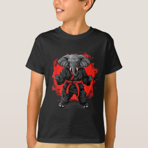 Kickboxing Elephant Taekwondo Karate MMA Funny T-Shirt