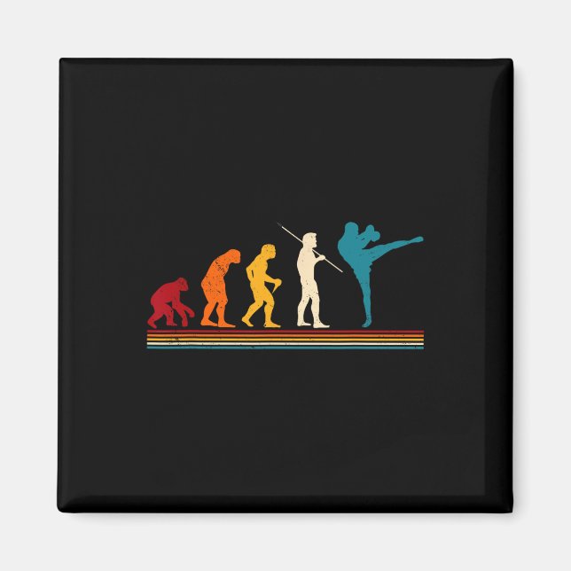 Kickboxing Evolution Kickboxer Karate Boxing Mma  Magnet (Front)