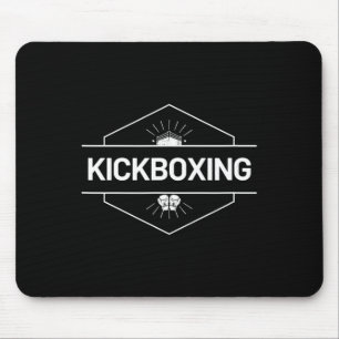 Kickboxing Fight Logo Mouse Pad