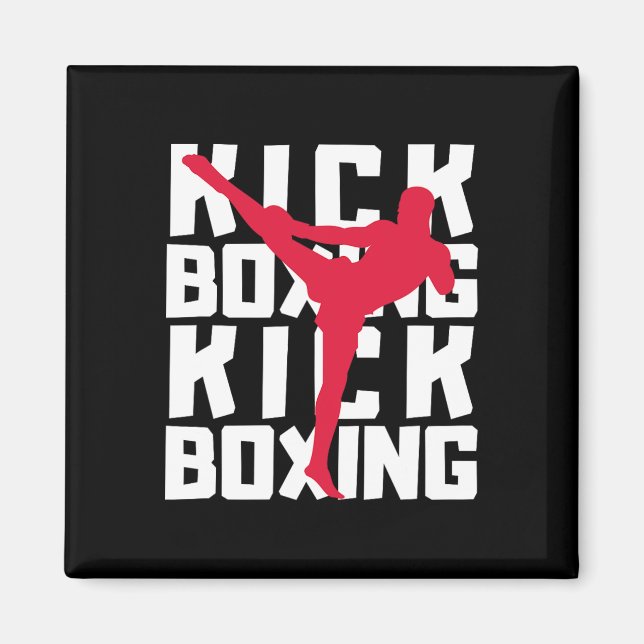 Kickboxing Fighter  Magnet (Front)