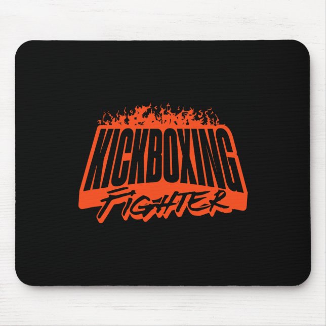 Kickboxing Fighter, Training, Sportswear, Boxing,  Mouse Pad (Front)
