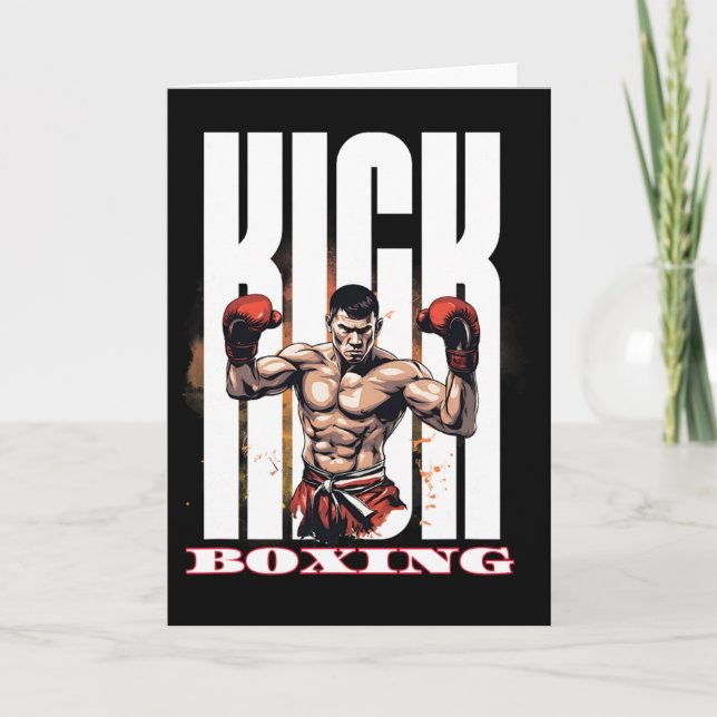 Kickboxing Fighting Style  Card (Front)