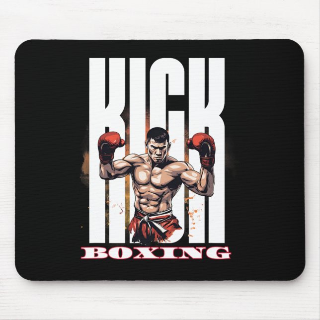 Kickboxing Fighting Style  Mouse Pad (Front)