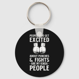Kickboxing Fights Kickboxing Fan Professional Kick Key Ring