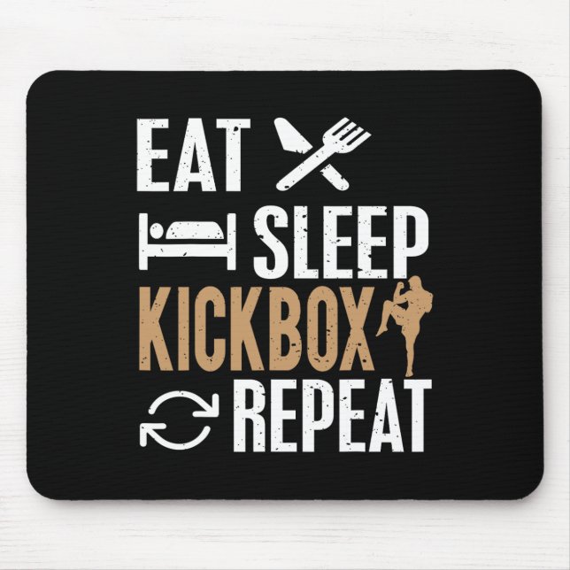 Kickboxing For Kickboxer  Mouse Pad (Front)