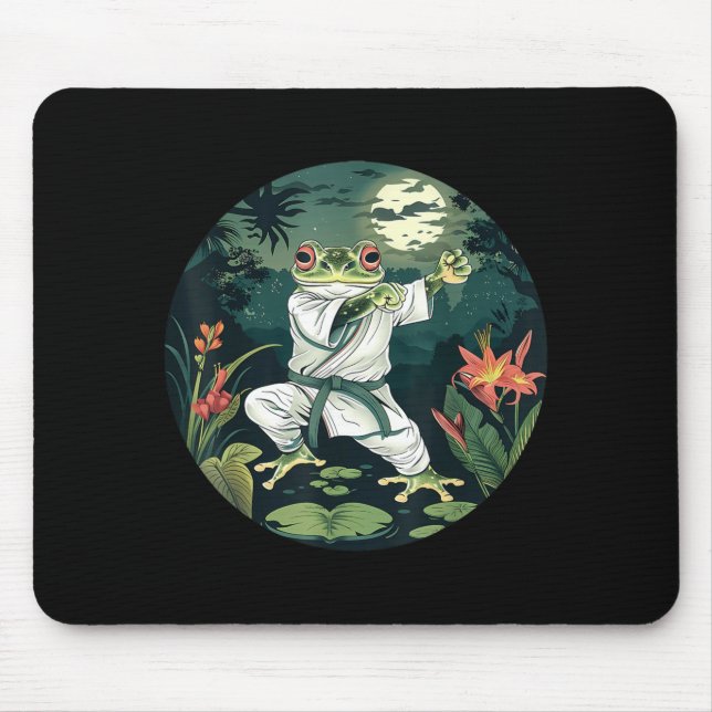 Kickboxing Forest Jiu-Jitsu Mma Toad Taekwondo Mouse Pad (Front)