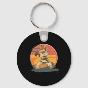Kickboxing Fox Martial Arts Karate Jiu-jitsu Mma T Key Ring