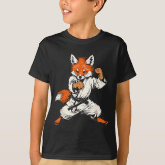 Kickboxing Fox Taekwondo Karate Mma Funny Martial T-Shirt