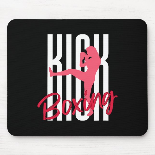Kickboxing Front Kick  Mouse Pad (Front)