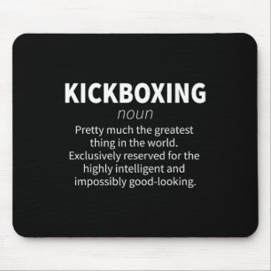 Kickboxing Funny Definition Kickboxer Fitness Gift Mouse Pad