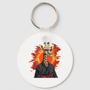 Kickboxing Giraffe Martial Arts Karate Jiu-Jitsu Key Ring
