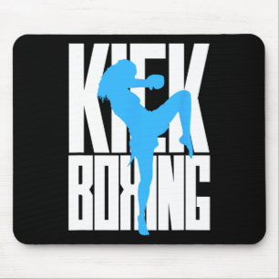 Kickboxing Girl In Training Mouse Pad