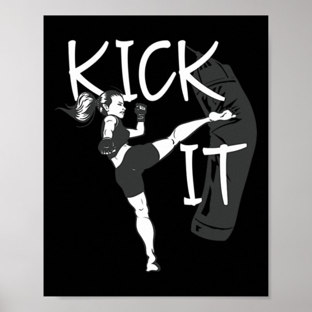 Kickboxing Girl Kick It  Poster (Front)