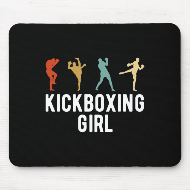 Kickboxing Girl Kickboxer  Mouse Pad (Front)
