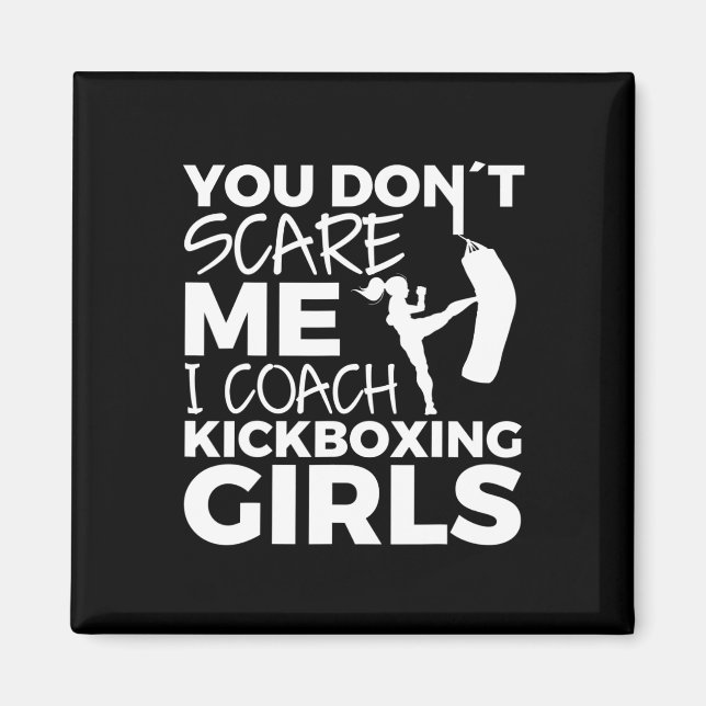 Kickboxing Girls Coach  Magnet (Front)