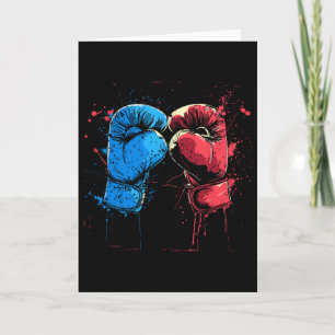 Kickboxing Gloves Graphic Martial Arts Card