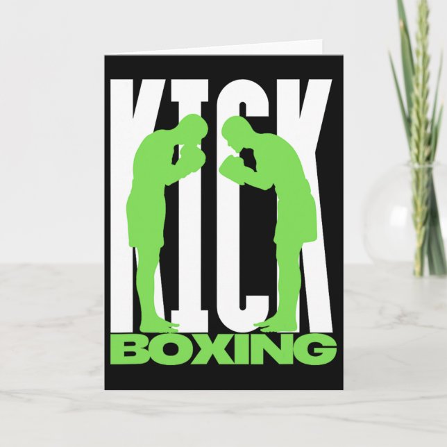 Kickboxing Greeting  Card (Front)