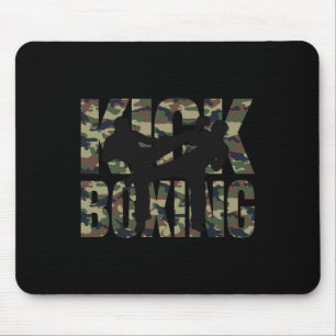 Kickboxing Grunge Design Fight Between Two Kickbox Mouse Pad