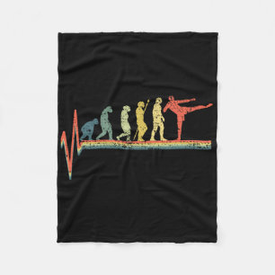 Kickboxing Heartbeat Fleece Blanket
