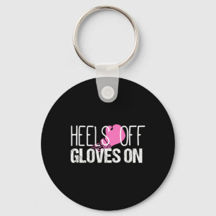 Kickboxing Heels Off Gloves On Shirt Key Ring