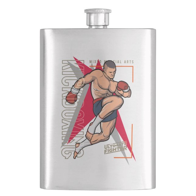 Kickboxing |  hip flask (Front)