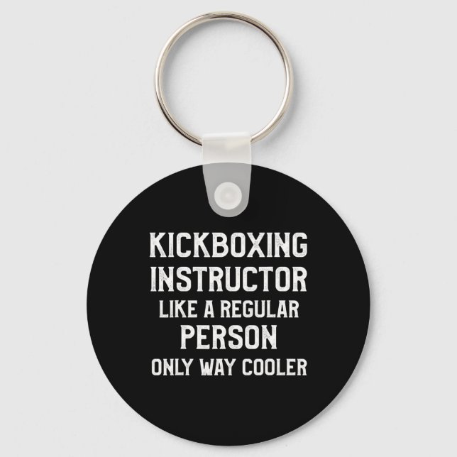 Kickboxing Instructor Kick Boxing Workout  Key Ring (Front)