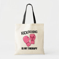 Kickboxing is my Therapy Tote Bag Womens