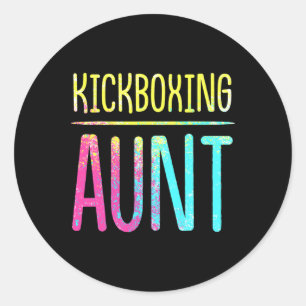Kickboxing Kick Boxing Workout _2  Classic Round Sticker