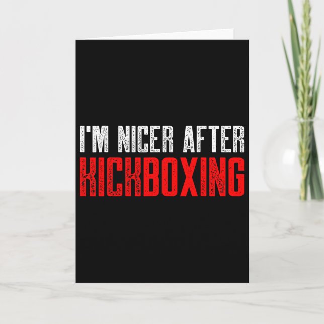 Kickboxing Kick Boxing Workout _5  Card (Front)