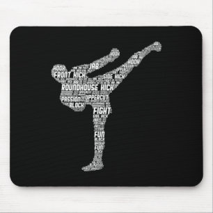 Kickboxing Kickboxer Karate Men Kids Boys  Mouse Pad