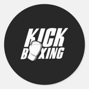 Kickboxing Kickboxer Kickbox Kick Boxing Martial A Classic Round Sticker