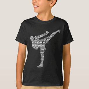 Kickboxing Kickboxer Taekwondo Karate Children Boy T-Shirt