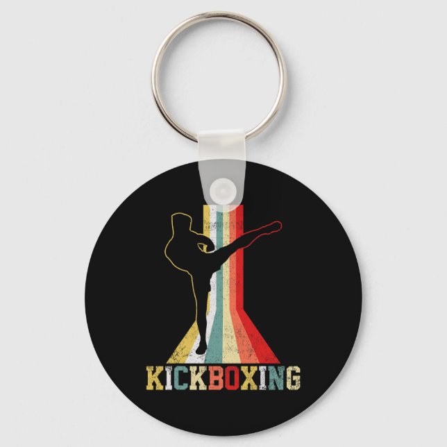 Kickboxing Kickboxer Vintage _1  Key Ring (Front)