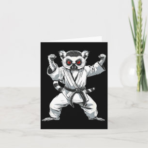 Kickboxing Lemur Martial Arts Karate Jiu-Jitsu MMA Card