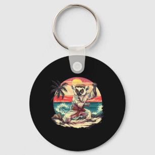 Kickboxing Lemur Martial Arts Karate Jiu-Jitsu MMA Key Ring