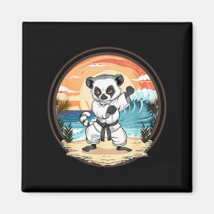 Kickboxing Lemur Martial Arts Karate Jiu-Jitsu MMA Magnet
