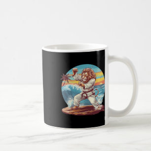 Kickboxing Lion Beach Sunset Jiu-jitsu Taekwondo L Coffee Mug