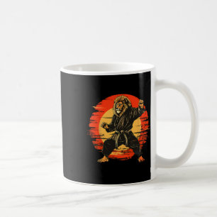 Kickboxing Lion Taekwondo Mma Judo Artwork Martial Coffee Mug